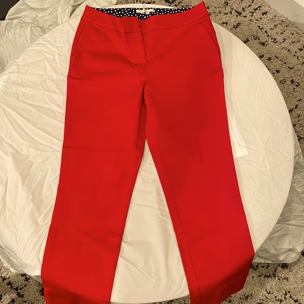 Boden’s Richmond pants in red. 8P. New with tags.